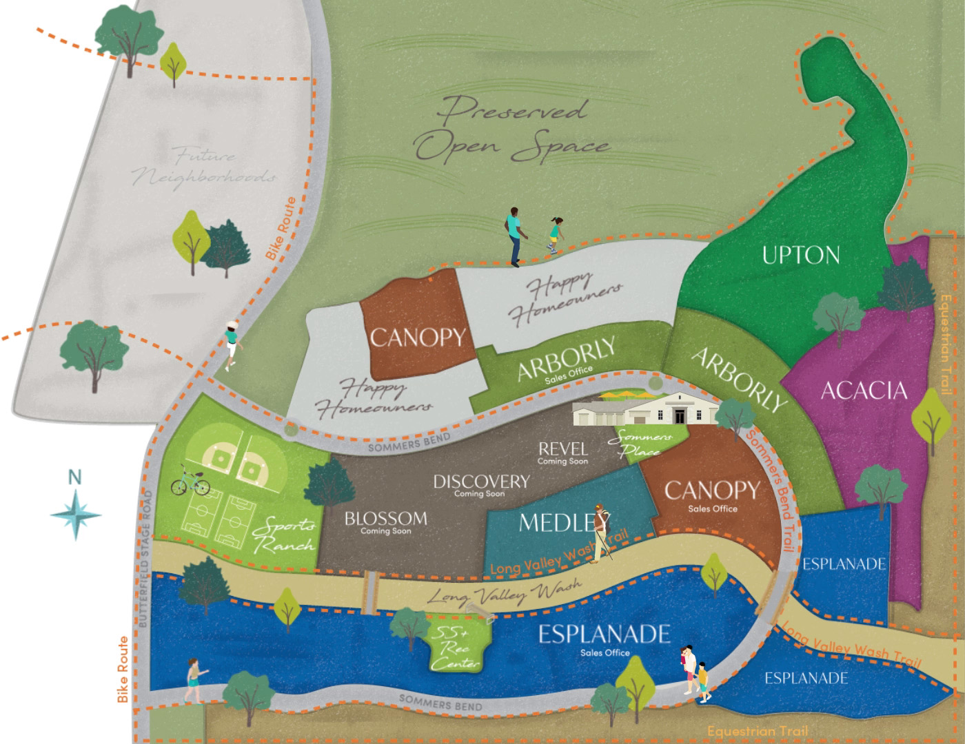 Site Map for Sommers Bend